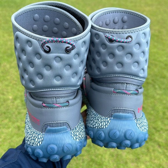 Under Armour Men’s  HOVR Summit Fat Tire Cuff Grey Blue Shoes 3022945-104 - Picture 4 of 7